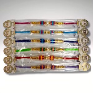 Colorful Designer Rakhi For Mens (1 Pc)