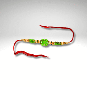 Green Beaded Fancy Rakhi