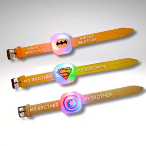 LED Superhero Rakhi Bracelet for Kids (1 Pc)