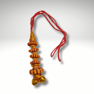 Stylish Lumba Rakhi with Golden Beads & Ghungroo