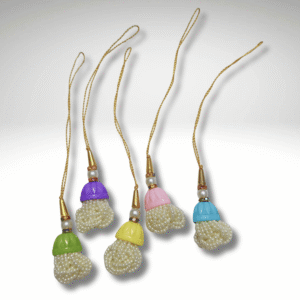 Colorful Pearl Tassel Lumba Rakhi for Bhabhi (1 Pc)