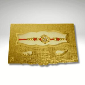 Kundan Pearl Premium Mens Rakhi