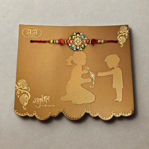 Elegant Multicolor Floral Rakhi