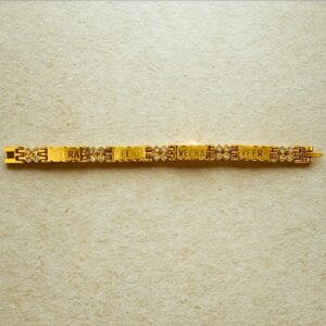 Premium Golden "VEERA" Name Bracelet Rakhi for Men